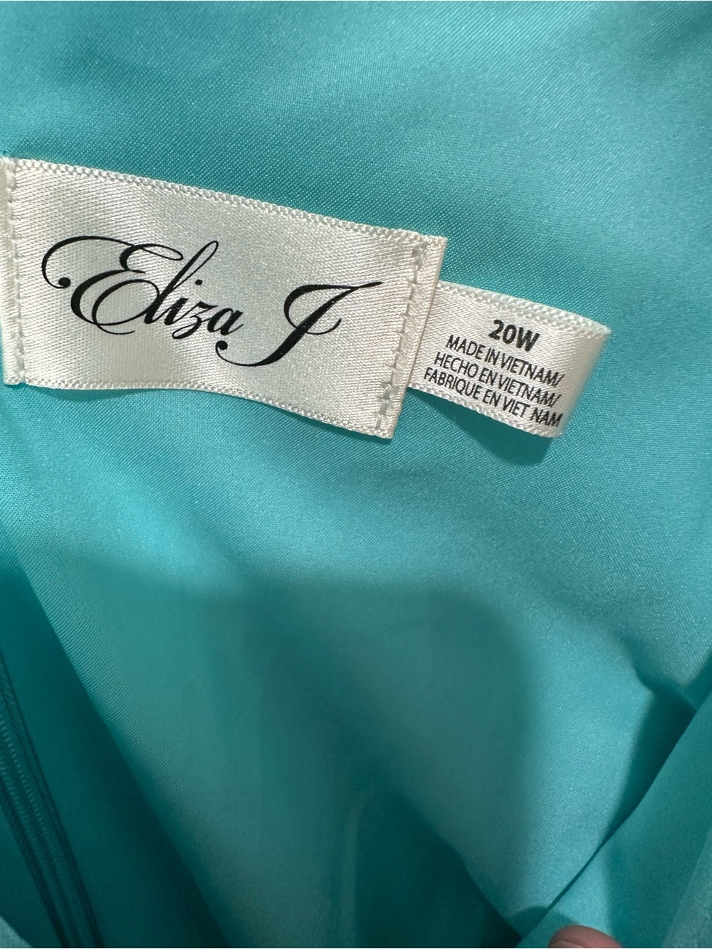 NWT Eliza J Teal Multi Ruffled Dress Size 20W - Picture 6 of 16